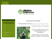 Tablet Screenshot of alphadoghouse.com